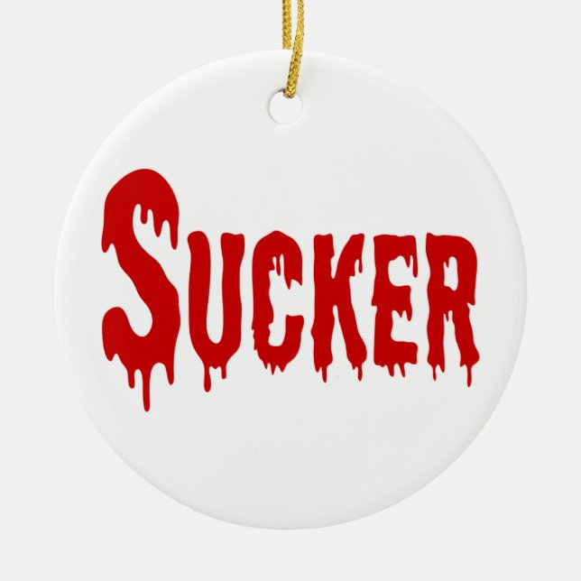 BLOODSUCKER CERAMIC TREE DECORATION (Front)