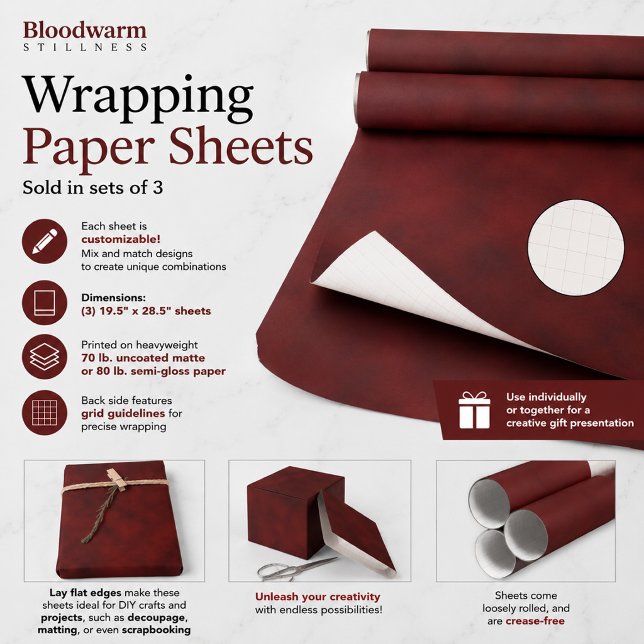 Bloodwarm Stillness Wrapping Paper Sheet (Creator Uploaded)