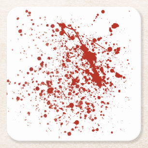 bloody 2 square paper coaster