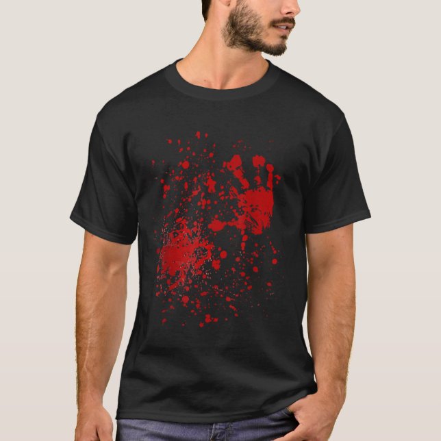 Bloody Blood Zombie Halloween Costume  4325 Essent T-Shirt (Front)