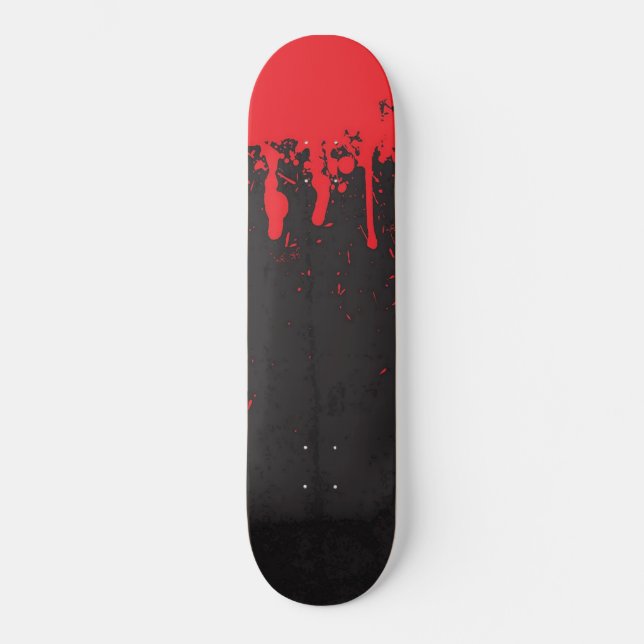 Bloody Board Whiteout Deck Skateboard (Front)