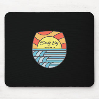 Bloody Byy Beach Jamaica Sunset Jamaican Pride Vac Mouse Pad