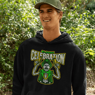 Bloody Celebration Skeleton Leprechaun Hoodie