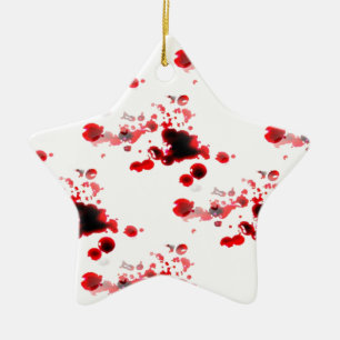 Bloody Ceramic Tree Decoration
