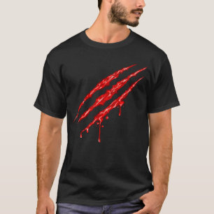  Bloody Claw Marks T-Shirt