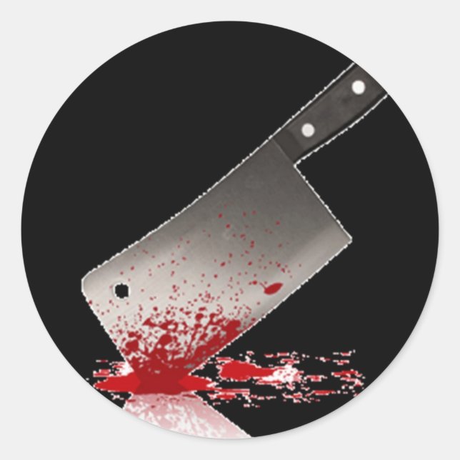 Bloody Cleaver Classic Round Sticker (Front)