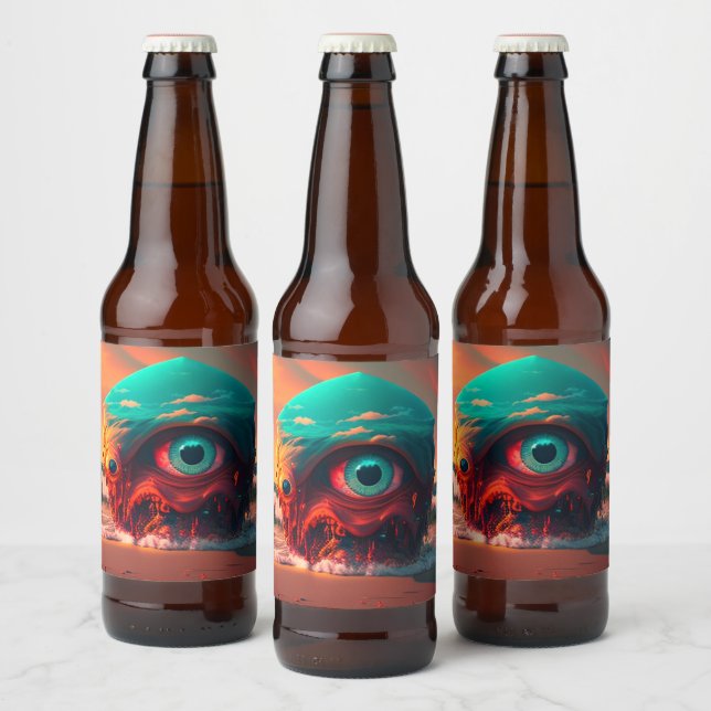 Bloody Eyes Beer Bottle Label (Bottles)
