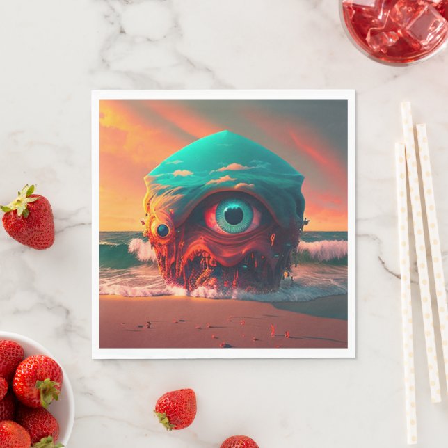 Bloody Eyes Napkin (Insitu)