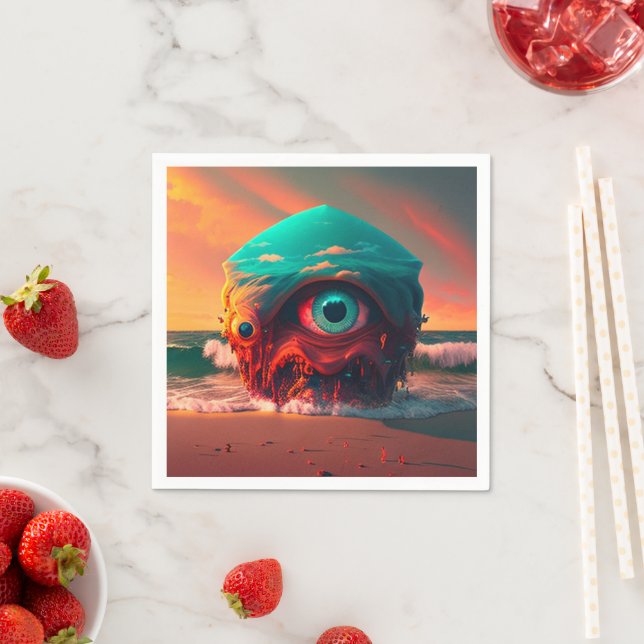 Bloody Eyes Napkin (Insitu)
