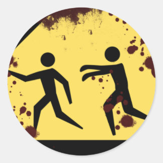 Bloody Fast Moving Zombies Stickers