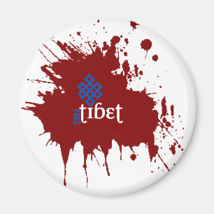 Bloody free tibet magnet