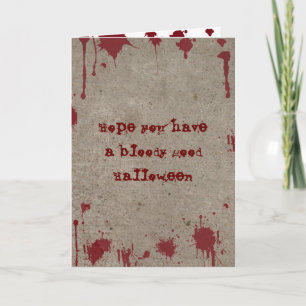 Bloody Halloween Card
