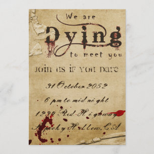Bloody Halloween Invitation
