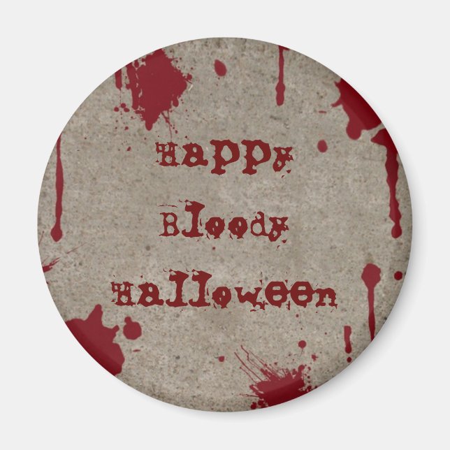 Bloody Halloween Magnet (Front)