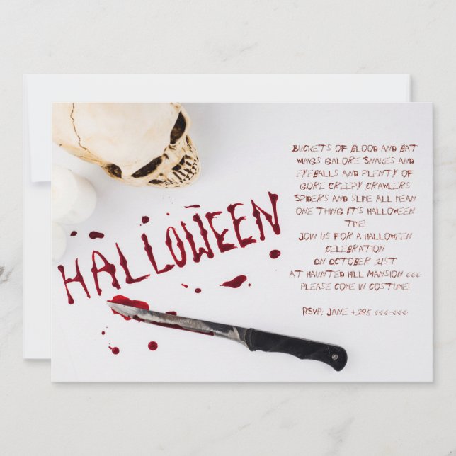 Bloody Halloween Party (Front)