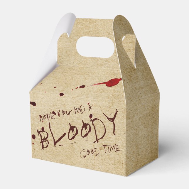 Bloody Halloween Party Favour Box (Front Side)