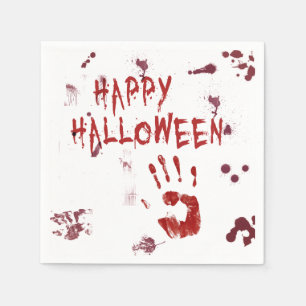 Bloody Handprint Halloween - Paper Napkin