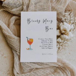 Bloody Mary Bar Bridal Shower Invitation