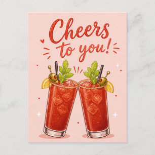 Bloody Mary Birthday Celebration Postcard