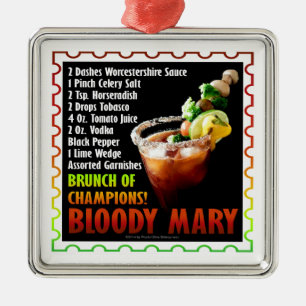 BLOODY MARY, Brunch of Champions Metal Tree Decoration
