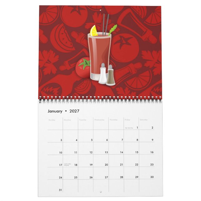 Bloody Mary Calendar (Jan 2027)