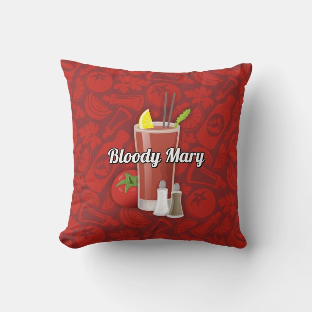 Bloody Mary Cocktail Cushion (Front)