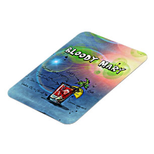 Bloody Mary Cocktail Drink Recipe Magnet