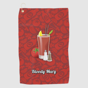 Bloody Mary Cocktail Golf Towel