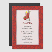 Bloody Mary Cocktail Magnetic Invitation