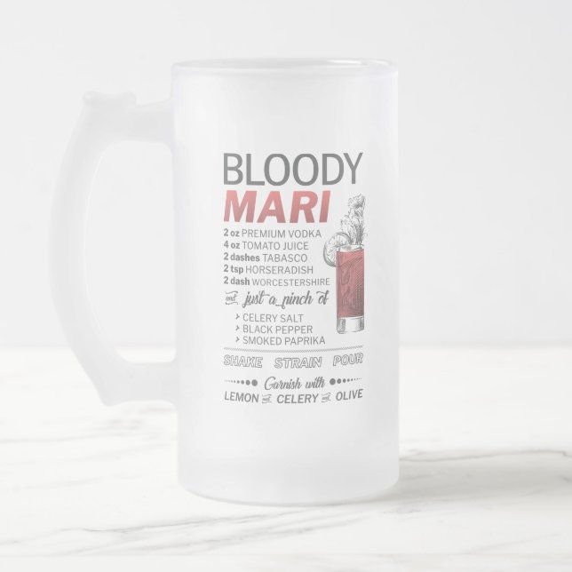 Bloody Mary Frosted Mug - 16oz (Left)