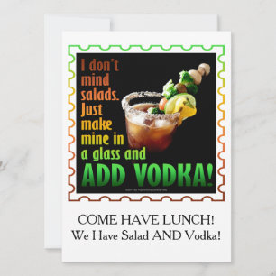 BLOODY MARY, LOADED UP WITH BOOZE INVITATION