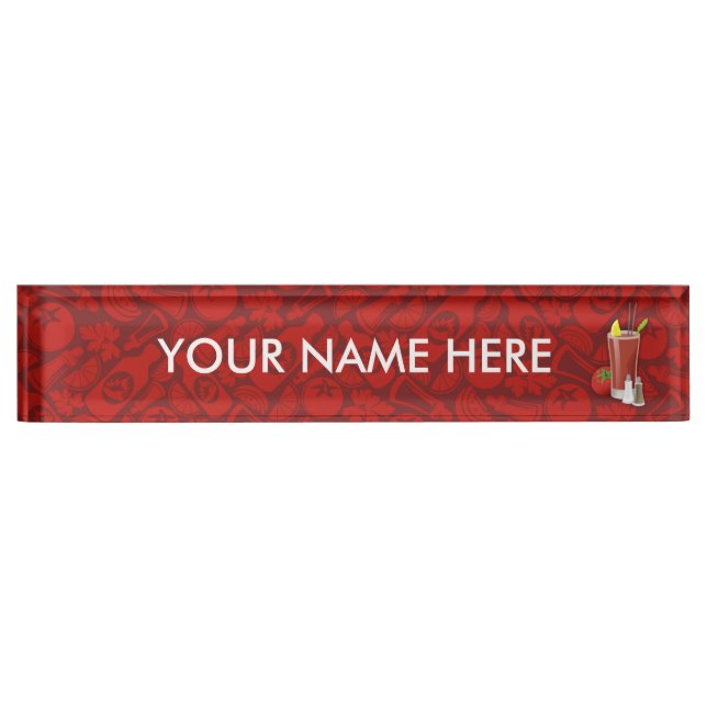 Bloody Mary Nameplate (Front)