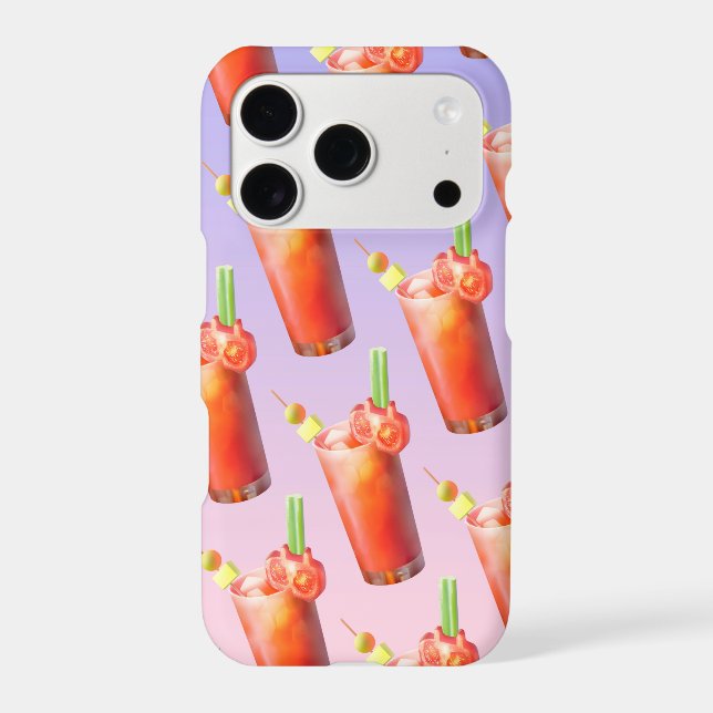 Bloody Mary Pattern: Surreal Tomato Repeat Art (Back)