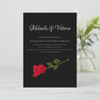 Bloody Rose elegant black Gothic wedding