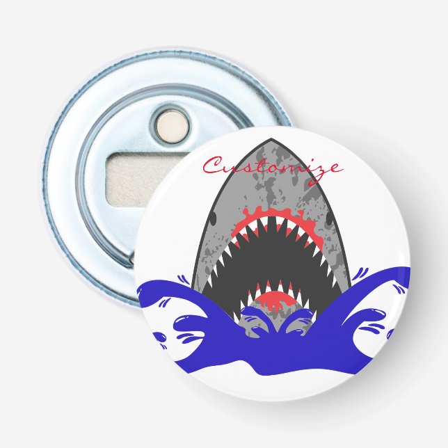 Bloody Shark Jaws Thunder_Cove Bottle Opener (Front)