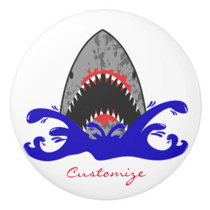 Bloody Shark Jaws Thunder_Cove Ceramic Knob