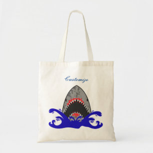 Bloody Shark Jaws Thunder_Cove Tote Bag