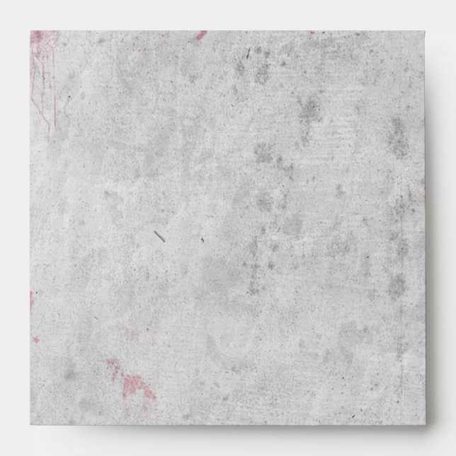 Bloody Splatter Halloween - Square Envelope (Front)