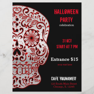 Bloody sugar skull flyer