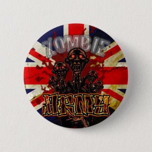 Bloody Zombie Army Button