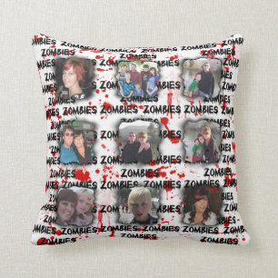 Bloody Zombies Frame Add Photos Instagram Collage Cushion