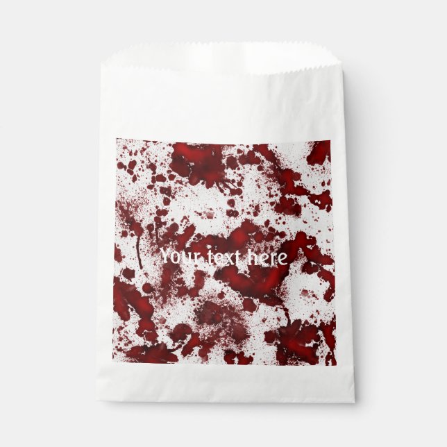 BloodyWhiteFabric60 Favour Bags (Front)