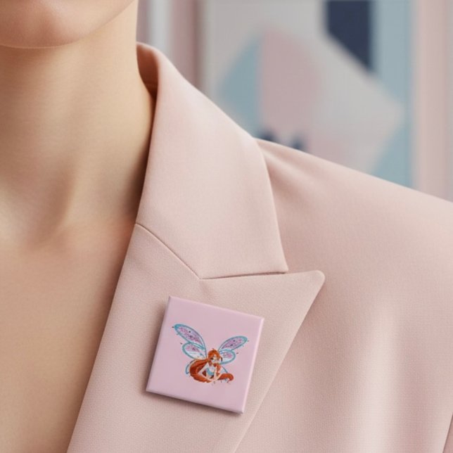 Bloom 15 Cm Square Badge (Creator Uploaded)