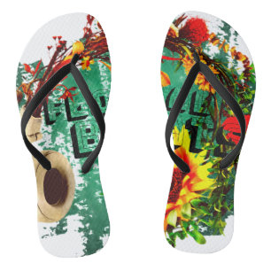 Bloom and Grow Botanical Garden Elegance Canvas. Jandals