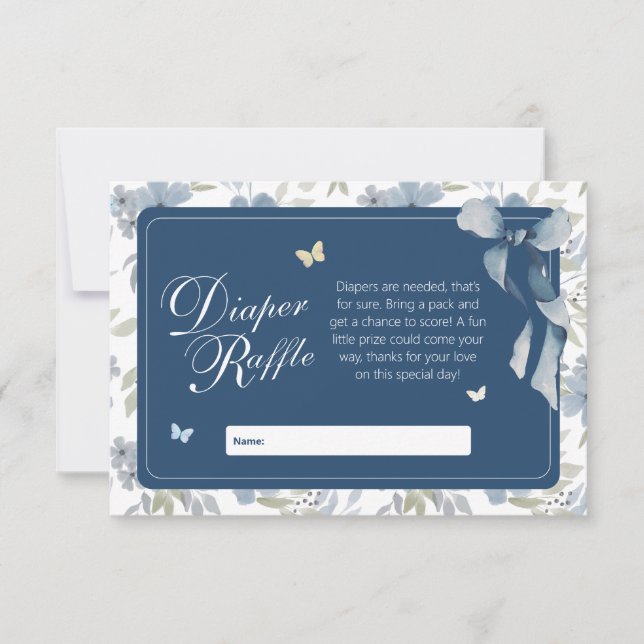 Bloom and Grow Diaper raffle Card (Front)