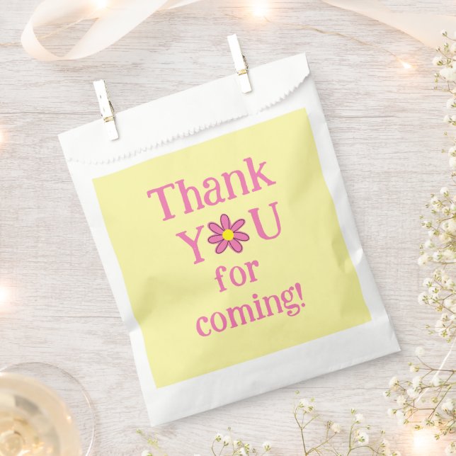 Bloom Baby Bloom Shower Favour Bags (Clipped)