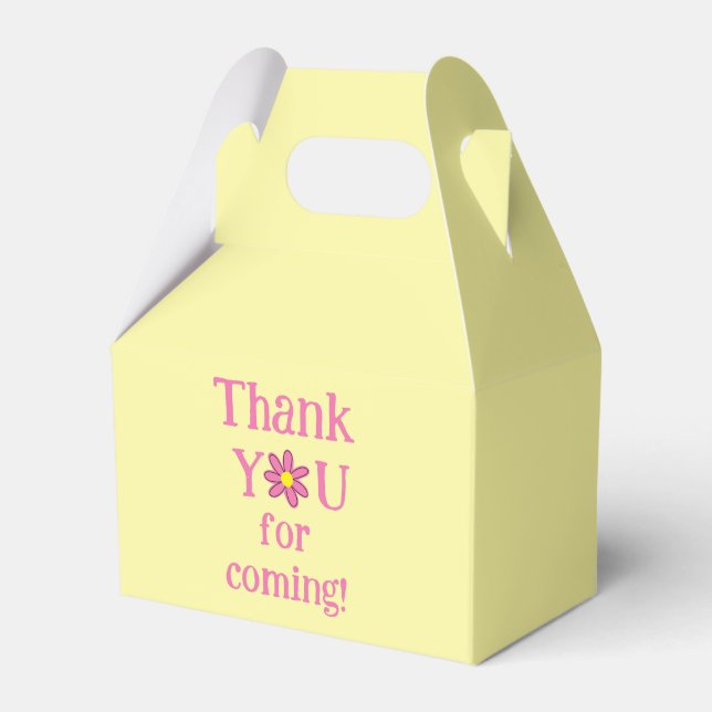 Bloom Baby Bloom Shower Favour Box (Front Side)