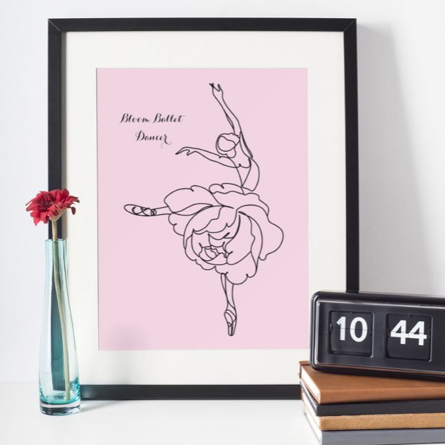 Bloom Ballet Dancer With Floral Touch  Poster (Creator Uploaded)