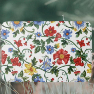 Bloom Boldly   Vibrant Floral Bath Mat