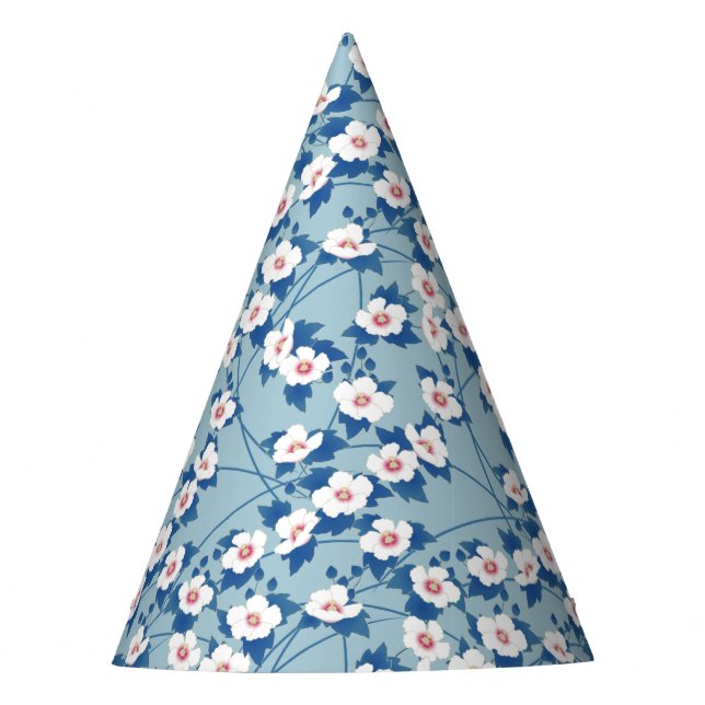 Bloom Botanic Floral Soft Blush Party Hat (Front)